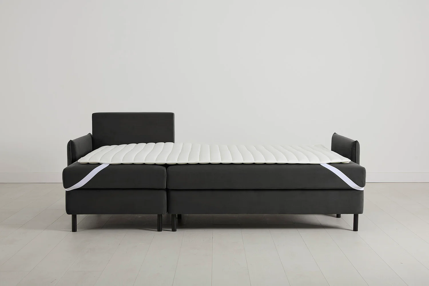 Model 12 Sofa Bed with Storage 3 Seater Left Chaise, Charcoal - Image 7