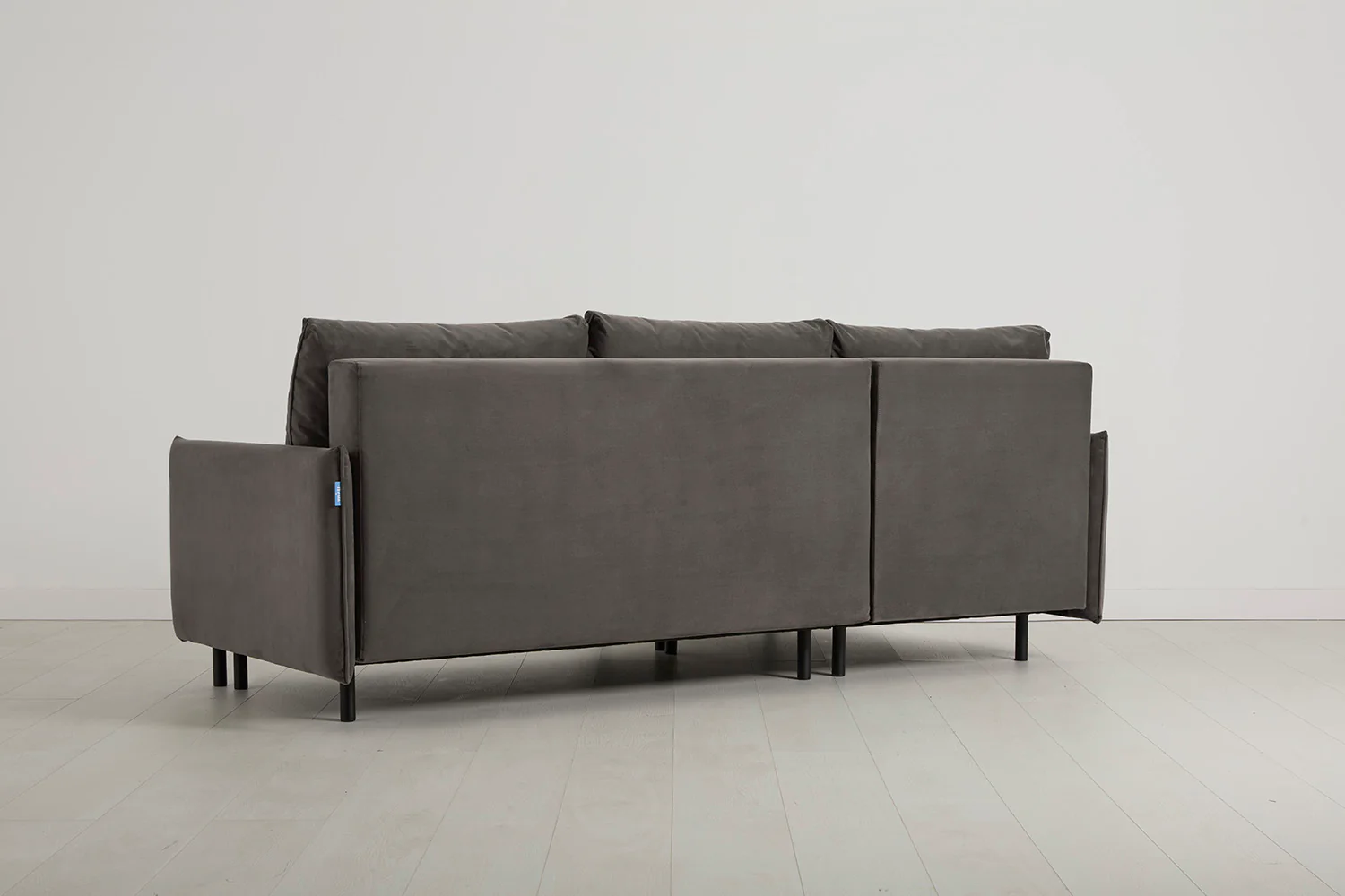 Model 12 Sofa Bed with Storage 3 Seater Left Chaise, Elephant - Image 10