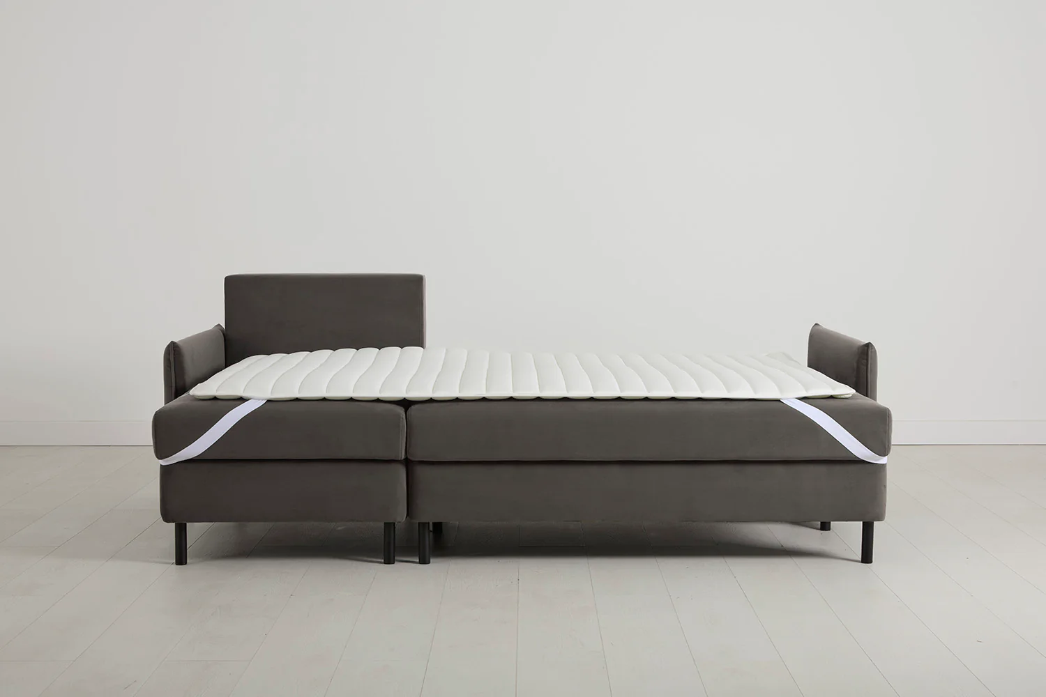 Model 12 Sofa Bed with Storage 3 Seater Left Chaise, Elephant - Image 12