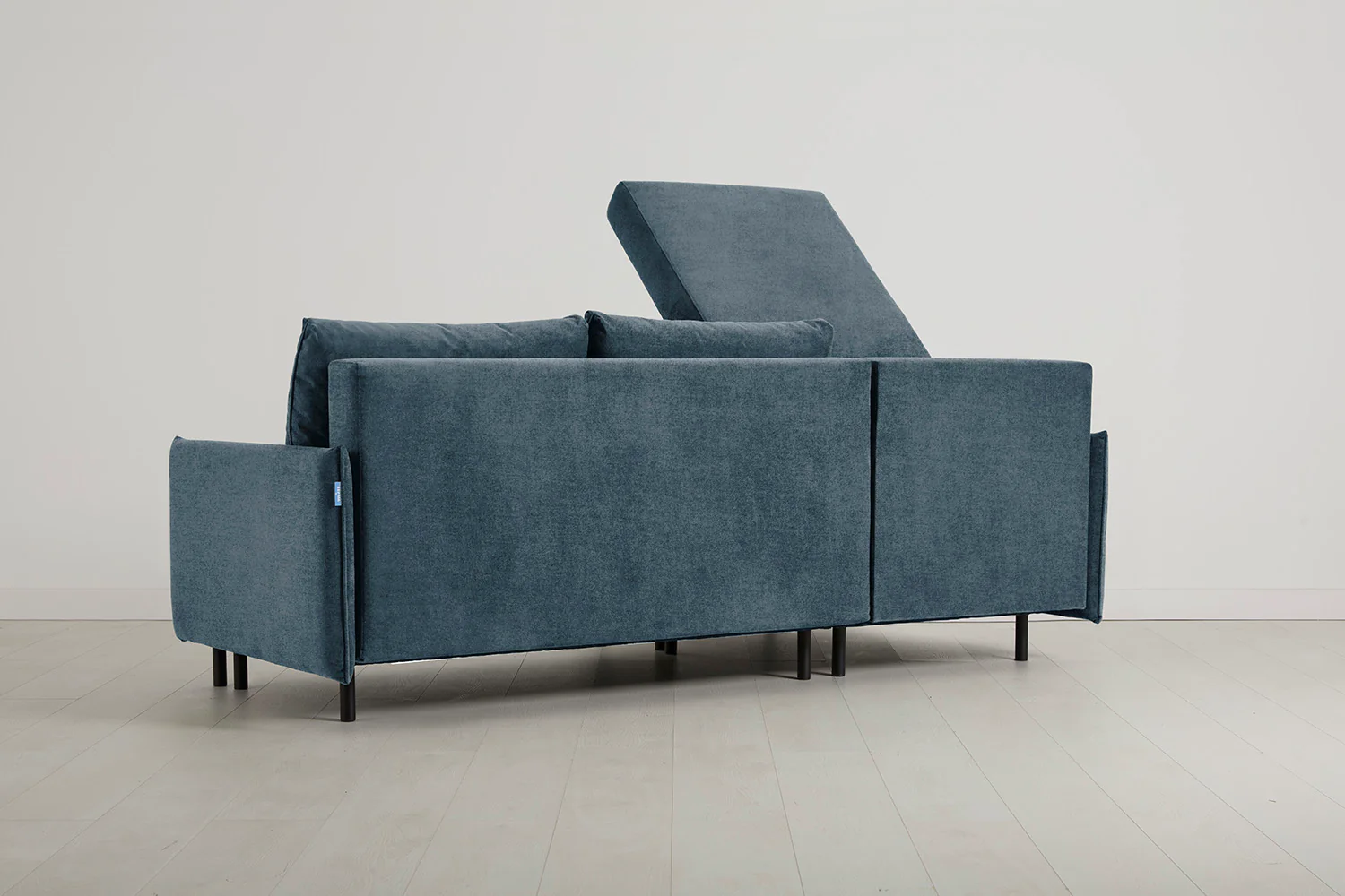 Model 12 Sofa Bed with Storage 3 Seater Left Chaise, Hydro - Image 7